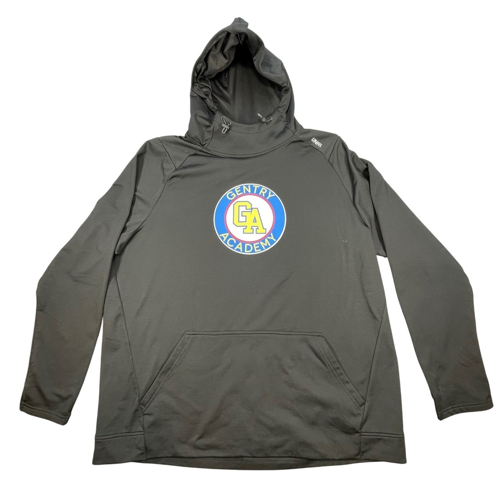 UNRL Black Gentry Academy Performance Scuba Hoodie Mens 3XL
